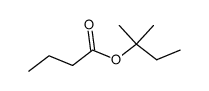 Butanoic acid tert-amyl ester结构式