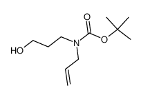 tert-butyl allyl(3-hydroxypropyl)carbamate结构式