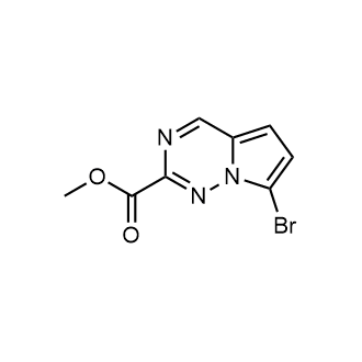 Methyl 7-bromopyrrolo[2,1-f][1,2,4]triazine-2-carboxylate Structure