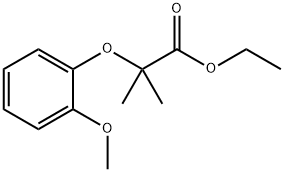 ethyl 2-(2-methoxyphenoxy)-2-methylpropanoate Structure