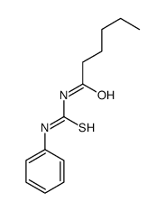 N-(phenylcarbamothioyl)hexanamide Structure