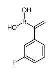 1-(3-fluorophenyl)ethenylboronic acid Structure