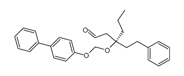 (R)-3-(2-phenylethyl)-3-[(4-phenylphenoxy)methoxy]hexanal结构式