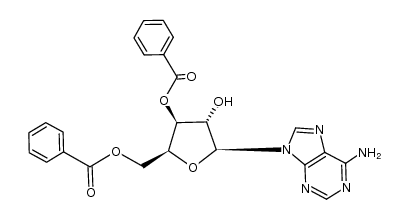 9-(3,5-di-O-benzoyl-β-L-xylofuranosyl)adenine结构式