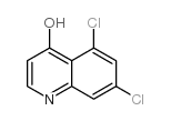 5,7-二氯-4-羟基喹啉结构式