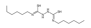 1-hexyl-3-(hexylcarbamothioylamino)thiourea Structure