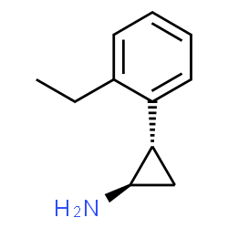 trans-2-(2-ethylphenyl)cyclopropan-1-amine hydrochloride Structure