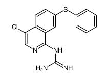 1-(4-CHLORO-7-(PHENYLTHIO)ISOQUINOLIN-1-YL)GUANIDINE结构式
