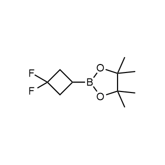 2-(3,3-二氟环丁基)-4,4,5,5-四甲基-1,3,2-二氧杂硼烷结构式
