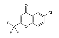 6-chloro-2-(trifluoromethyl)chromen-4-one结构式