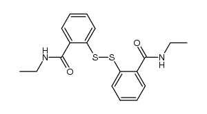bis[2-(N-ethylcarbamoyl)phenyl] disulfide Structure