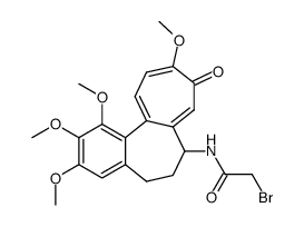 2-Bromo-N-((S)-1,2,3,10-tetramethoxy-9-oxo-5,6,7,9-tetrahydro-benzo[a]heptalen-7-yl)-acetamide结构式