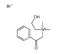 2-hydroxyethyl-dimethyl-phenacylazanium,bromide Structure