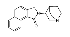 (S)-2-(1-azabicyclo[2.2.2]oct-3-yl)-2,3-dihydro-1H-benz[e]isoindol-1-one Structure