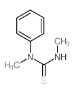 Thiourea,N,N'-dimethyl-N-phenyl- structure
