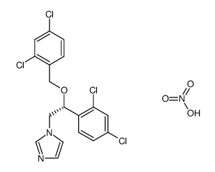 Imidazole, 1-[2,4-dichloro-b-[(2,4-dichlorobenzyl)oxy]phenethyl]-, mononitrate, (-)- (8CI) picture