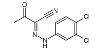 N-(3,4-dichloroanilino)-2-oxopropanimidoyl cyanide Structure