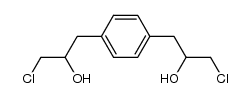 1,4-Bis(3-chloro-2-hydroxypropyl)benzene Structure