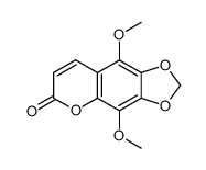 5,8-Dimethoxy-6,7-(methylenedioxy)coumarin结构式