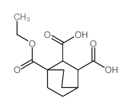 Bicyclo[2.2.2]octane-1,2,3-tricarboxylicacid, 1-ethyl ester Structure