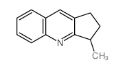 3-methyl-2,3-dihydro-1H-cyclopenta[b]quinoline结构式