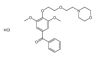 [3,5-dimethoxy-4-[2-(2-morpholin-4-ium-4-ylethoxy)ethoxy]phenyl]-phenylmethanone,chloride结构式
