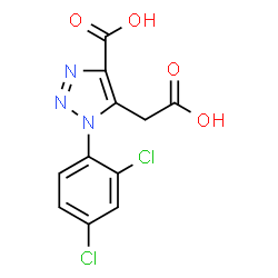 5-(CARBOXYMETHYL)-1-(2,4-DICHLOROPHENYL)-1H-1,2,3-TRIAZOLE-4-CARBOXYLIC ACID Structure