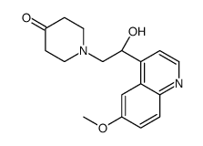 1-[(2R)-2-hydroxy-2-(6-methoxyquinolin-4-yl)ethyl]piperidin-4-one结构式