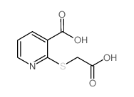 2-[(CARBOXYMETHYL)SULFANYL]NICOTINIC ACID Structure