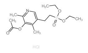 [5-(2-diethoxyphosphorylethyl)-2,4-dimethyl-pyridin-3-yl] acetate structure