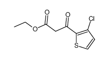 3-(3-Chloro-thiophen-2-yl)-3-oxo-propionic acid ethyl ester Structure