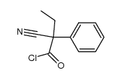 2-cyano-2-phenyl-butyryl chloride Structure