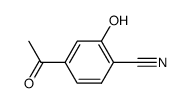 Benzonitrile, 4-acetyl-2-hydroxy- (9CI) Structure