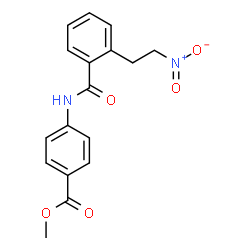 METHYL 4-([2-(2-NITROETHYL)BENZOYL]AMINO)BENZENECARBOXYLATE结构式