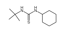 N-tert-butyl-N'-cyclohexyl-thiourea结构式