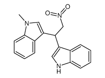 3-[1-(1H-indol-3-yl)-2-nitroethyl]-1-methylindole结构式