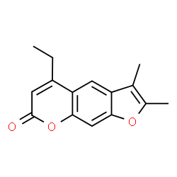 5-ethyl-2,3-dimethylfuro[3,2-g]chromen-7-one Structure