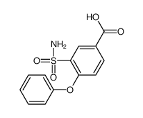 4-phenoxy-3-sulfamoylbenzoic acid Structure