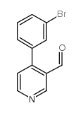 4-(3-溴苯基)-3-吡啶甲醛结构式