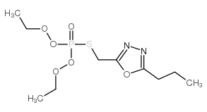 2-(diethoxyphosphorylsulfanylmethyl)-5-propyl-1,3,4-oxadiazole结构式