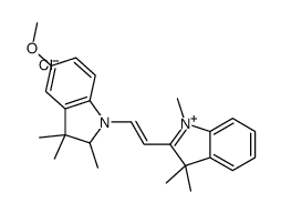 2-[2-(2,3-dihydro-5-methoxy-2,3,3-trimethyl-1H-indol-1-yl)vinyl]-1,3,3-trimethyl-3H-indolium chloride structure