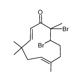 (2E,9E)-6,7-dibromo-2,9-humuradien-8-one Structure