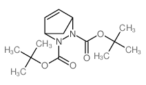 ditert-butyl 5,6-diazabicyclo[2.2.1]hept-2-ene-5,6-dicarboxylate结构式