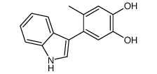4-(1H-Indol-3-yl)-5-methyl-1,2-benzenediol结构式