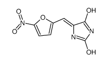 5-[(5-nitrofuran-2-yl)methylidene]imidazolidine-2,4-dione Structure