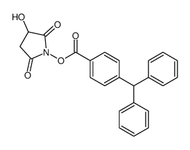 (3-hydroxy-2,5-dioxopyrrolidin-1-yl) 4-benzhydrylbenzoate结构式