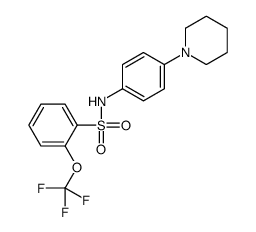 N-(4-piperidin-1-ylphenyl)-2-(trifluoromethoxy)benzenesulfonamide结构式
