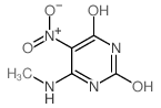 2,4(1H,3H)-Pyrimidinedione, 6-(methylamino)-5-nitro- picture