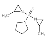 bis(2-methylaziridin-1-yl)-pyrrolidin-1-yl-sulfanylidene-phosphorane Structure