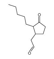 3-(2-oxoethyl)-2-pentylcyclopentanone结构式